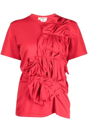 Comme des Garçons Asymmetric gathered-detailing T-shirt