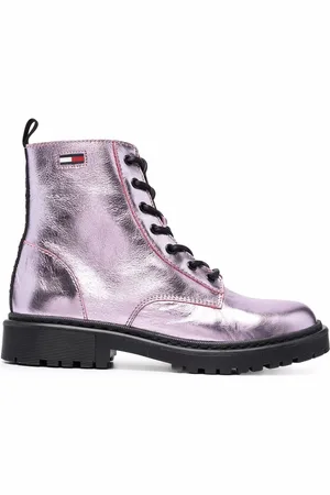 Tommy Hilfiger Metallic-finish ankle boots