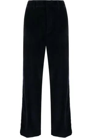 Palm Angels Crochet-stripe cotton corduroy trousers