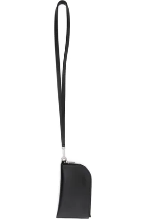 Rick Owens Neck-strap leather card holder