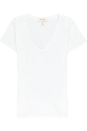 NILI LOTAN V-neck cotton T-shirt