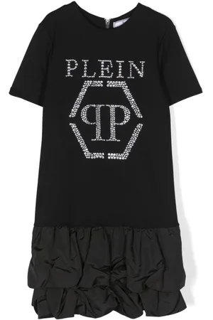Philipp Plein Rhinestone-embellished short-sleeve dress