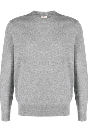 Fursac Mélange-effect cashmere crew-neck jumper