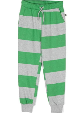 Mini Rodini Stripe-print cotton track pants