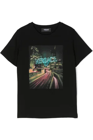 VERSACE Blinding Lights cotton T-shirt