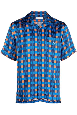 WALES BONNER Highlife geometric-print bowling shirt