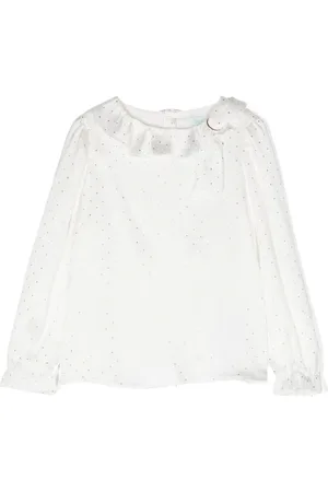 Abel & Lula Micro-dot pattern blouse