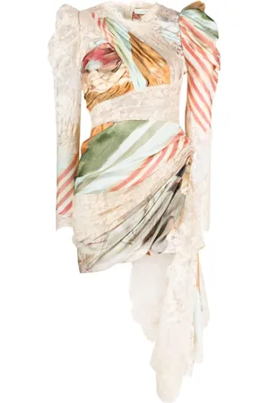 ZIMMERMANN Luminosity draped silk minidress