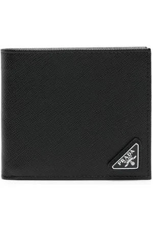 Prada Saffiano logo wallet
