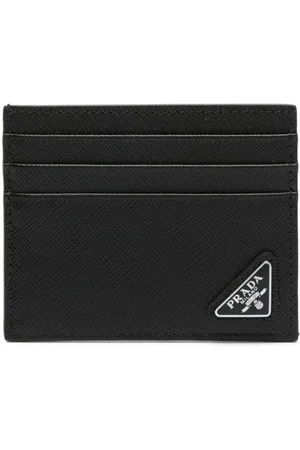 Prada Logo plaque cardholder