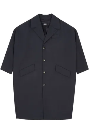 Maison Margiela Stitch-detail single-breasted coat