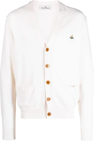 Vivienne Westwood Orb-embroidered cotton-cashmere cardigan