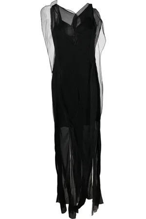 Victoria Beckham Semi-sheer sleeveless maxi dress