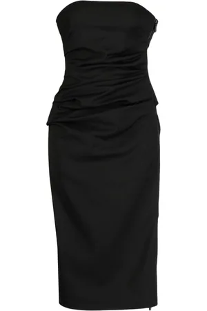 MATICEVSKI Ruched strapless dress
