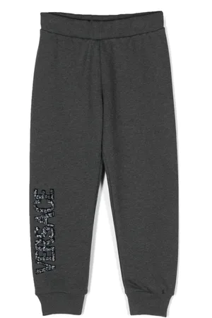 VERSACE Logo-appliqué track pants