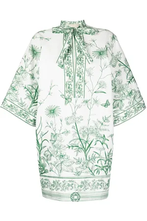 Elie saab Embroidered half-sleeves dress