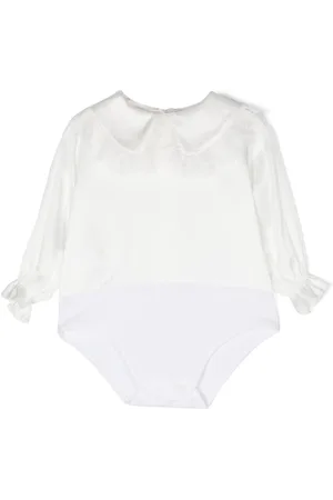 LA STUPENDERIA Valencienne-lace trim satin body