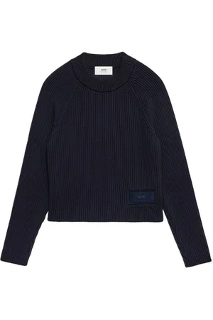 Ami Logo-patch knitted jumper