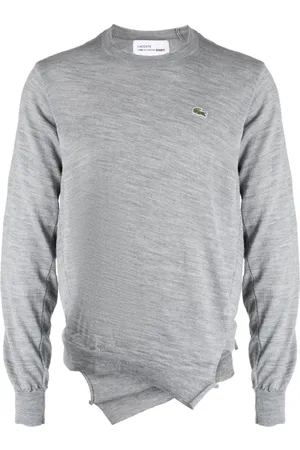 Comme des Garçons X Lacoste logo-patch wool jumper