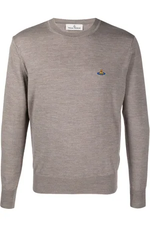 Vivienne Westwood Orb-embroidered virgin-wool jumper