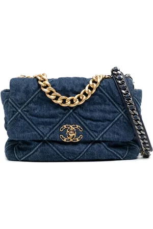 CHANEL Pre-Owned 2019-2020 Classic Flap Denim two-way Bag - Farfetch