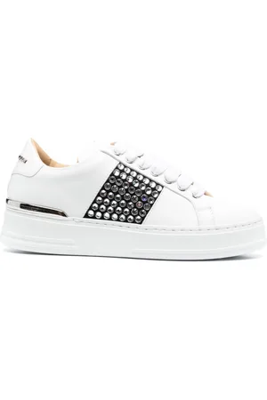 Philipp Plein tonal-logo lace-up Velvet Sneakers - Farfetch