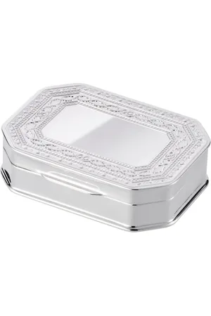 Christofle Embossed-detailing octagonal trinket box
