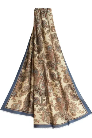 Etro Paisley-print cashmere-blend scarf
