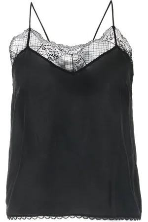 Stella Nova Floral-lace silk top
