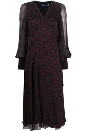 Ralph Lauren Floral-print wrap midi dress