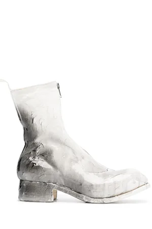 GUIDI Painted-effect ankle boots