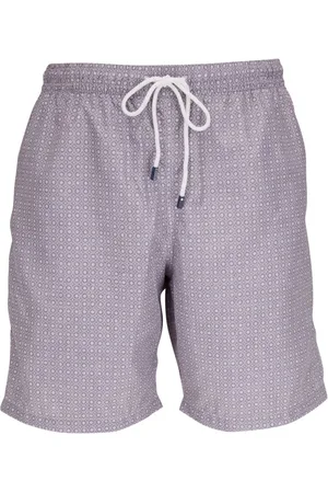 FEDELI Geometric-print swim shorts