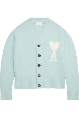 Ami Cloudy Wool Ami de Coeur cardigan