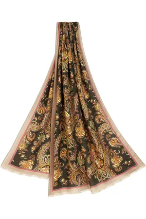 Etro Paisley-print cashmere-blend scarf