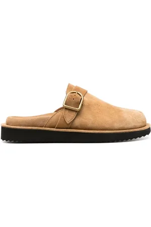 Ralph Lauren Buckle-strap suede mules