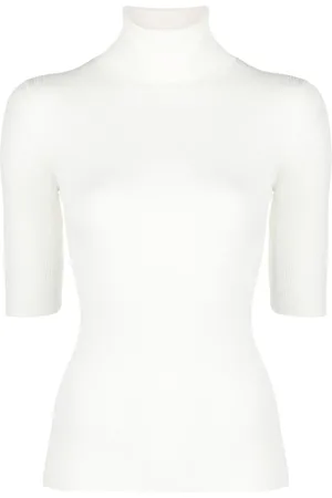 THEORY Roll-neck ribbed jumper