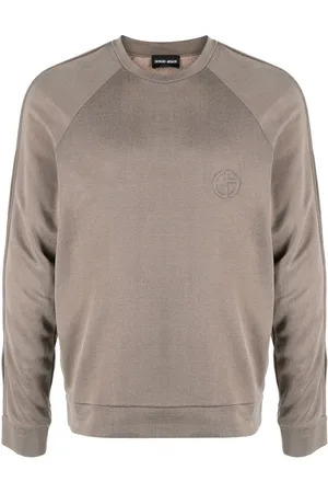Giorgio Armani Logo-embroidered round-neck jumper