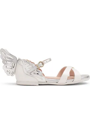 SOPHIA WEBSTER Evangeline Mini patch-detail leather sandals