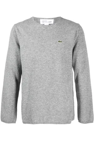 Comme des Garçons X Lacoste intarsia-knit wool sweater