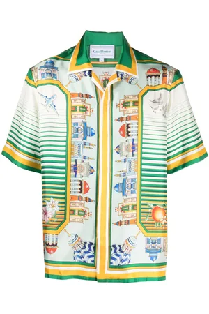 Casablanca Graphic-print silk shirt