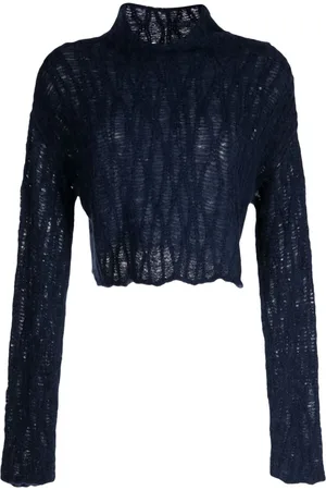Voz Manos Cable high-neck jumper