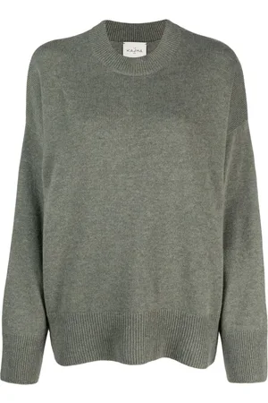 LE KASHA Mélange-effect crew-neck cashmere jumper