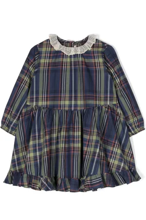 BONPOINT Thays tartan-pattern cotton dress
