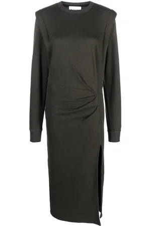 Marant Etoile Ruched-detail midi dress