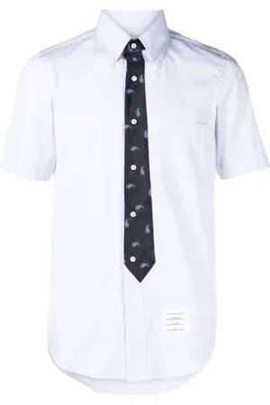 Thom Browne Seamed-in-tie shirt
