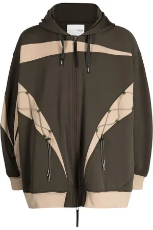 YOSHIO KUBO Arrow zip-up hooded jacket
