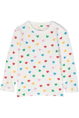 Stella McCartney Heart-print round-neck T-shirt