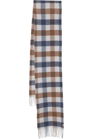 Woolrich Check-pattern wool blend scarf