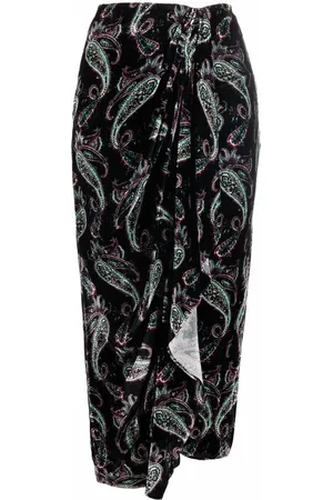 Isabel Marant Paisley print draped skirt