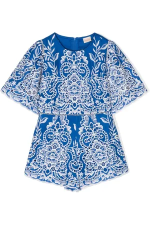 Marlo Marissa lace-embroidery playsuit